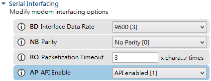 “AP API Enable”參數設定畫面
