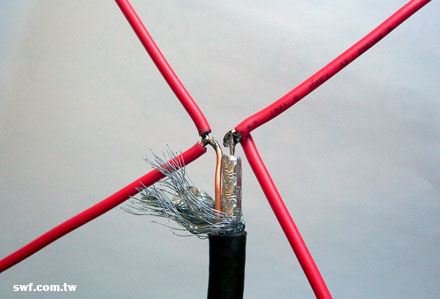 焊接天線與同軸電纜