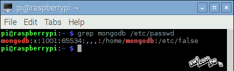 找到mongodb使用者的畫面