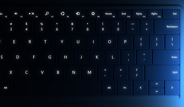 Surface二代背光實體鍵盤