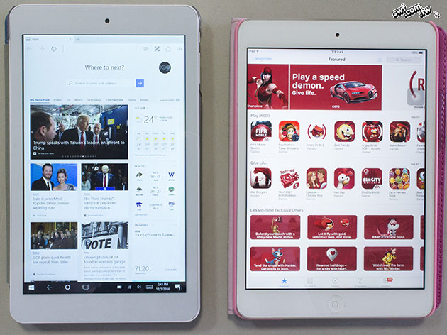 iWork 8旗艦版和iPad mini 2外觀尺寸對比