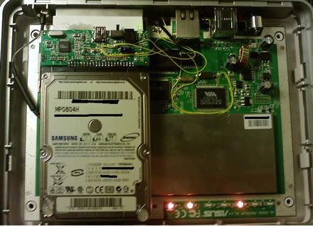 在WL-500gP內部安裝硬碟