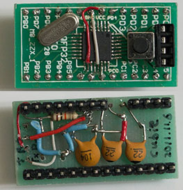 自製的微型Arduino板