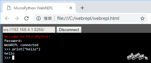 操作WebRepl