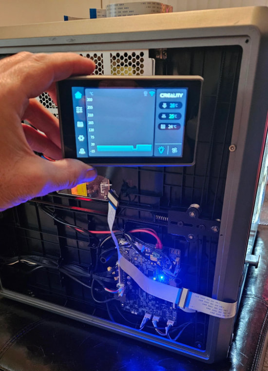 用延長排線顯示器