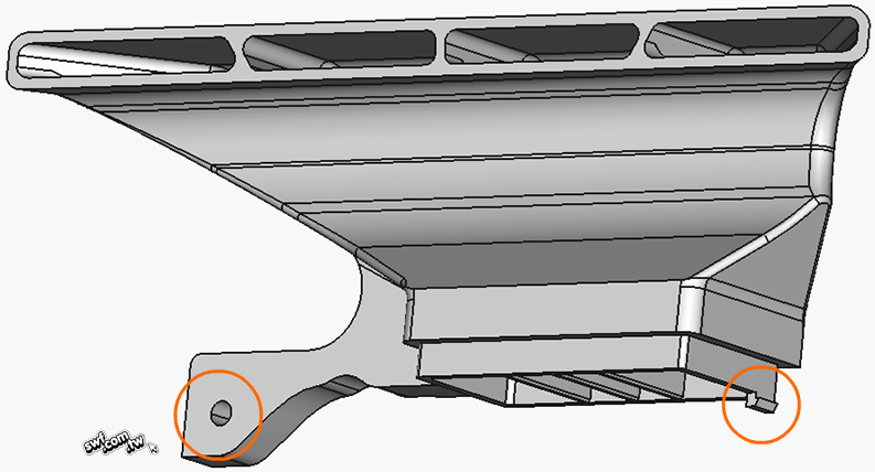 K1系列側邊風扇的導流板