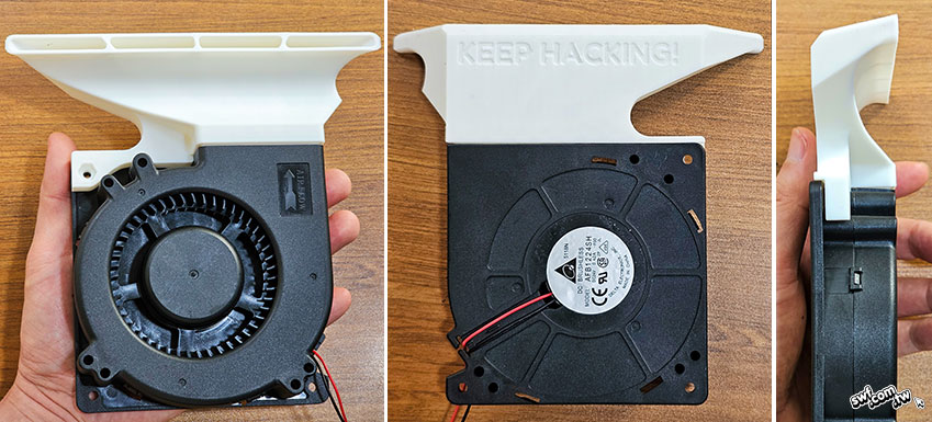 側邊風扇的導流板