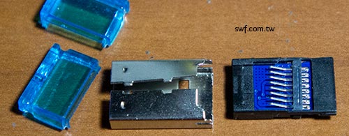 超迷你Micro SD讀卡機內部正面