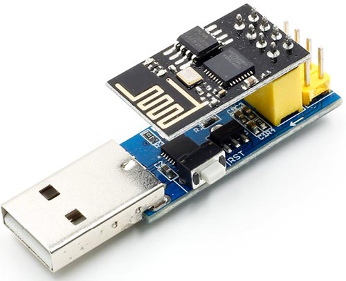 具備燒錄ESP8266韌體功能的USB通訊轉接板