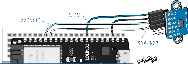 VL53L0X接ESP32