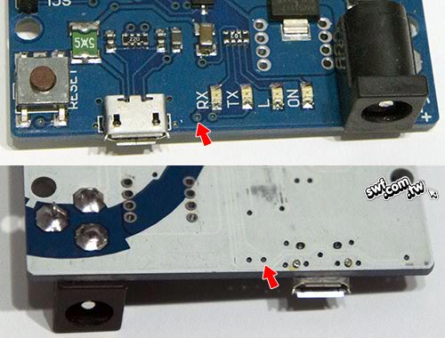 Arduino Leonardo控制器的數位17（SS）腳