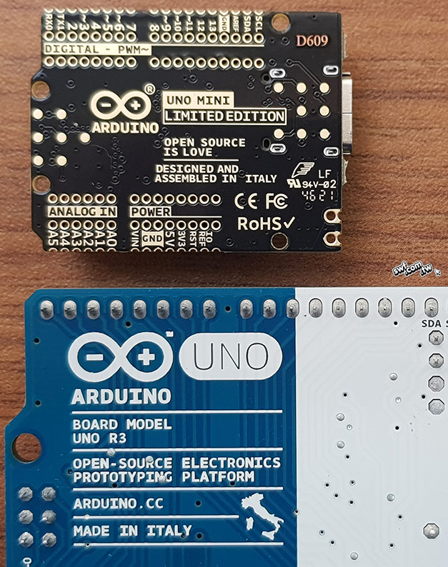 Arduino UNO Mini背面
