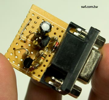 Arduino RS-232序列埠連接板正面