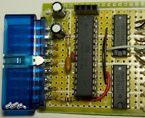 焊接PS2控制器的自製Arduino控制板