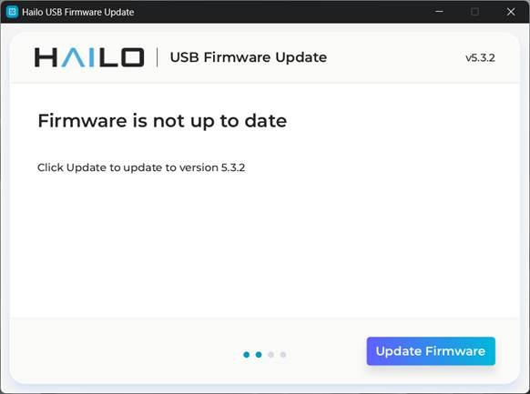 “Hailo USB FW Update”（韌體升級）工具