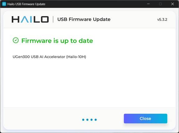 “Hailo USB FW Update”（韌體升級）工具