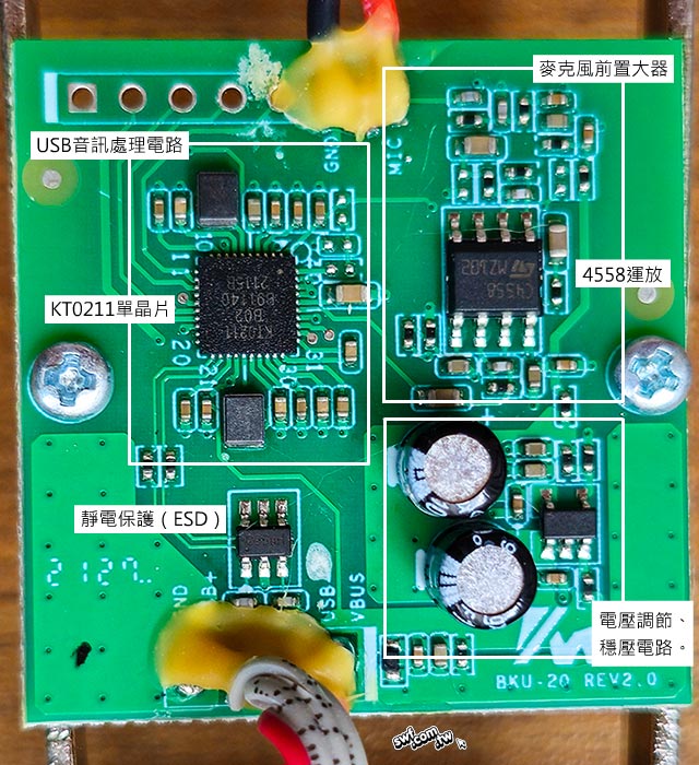 USB電容式麥克風主板
