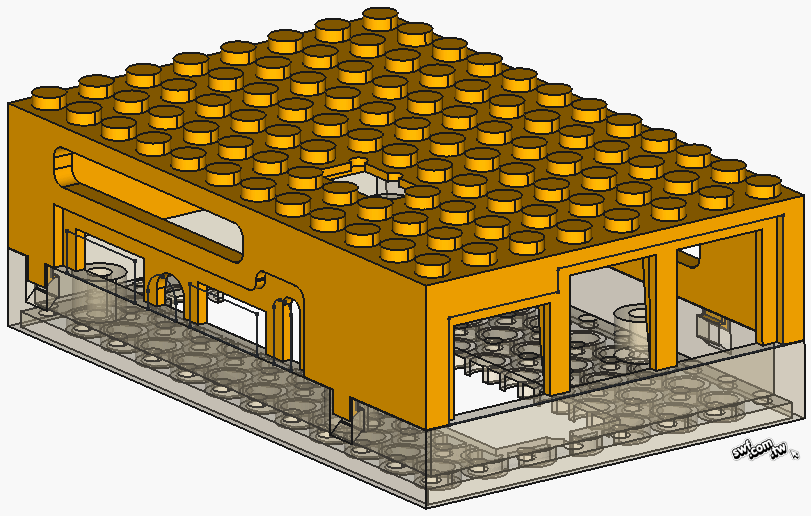 3D列印樂高積木相容外殼