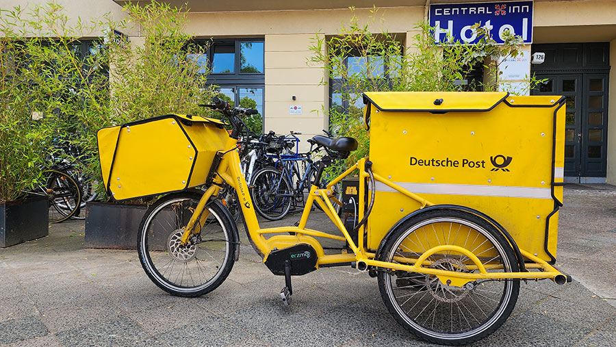 德國郵政的電動三輪車