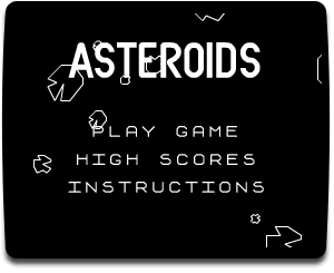 Asteroids遊戲畫面