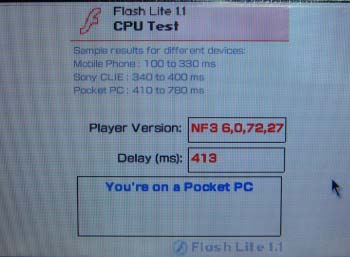 PSP執行Flash Player的速度